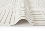 Concept Looms Maze Rug MAZ106 Ivory made in a soft ivory color shade