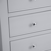 Luxurious Medium Grey Chest of Drawers for Effortless Elegance.
