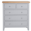 Elegant and Functional Grey Chest of Drawers, Ideal for Any Space.