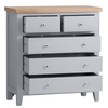 Sleek Style: Medium Grey Chest of Drawers Perfect for Your Room.