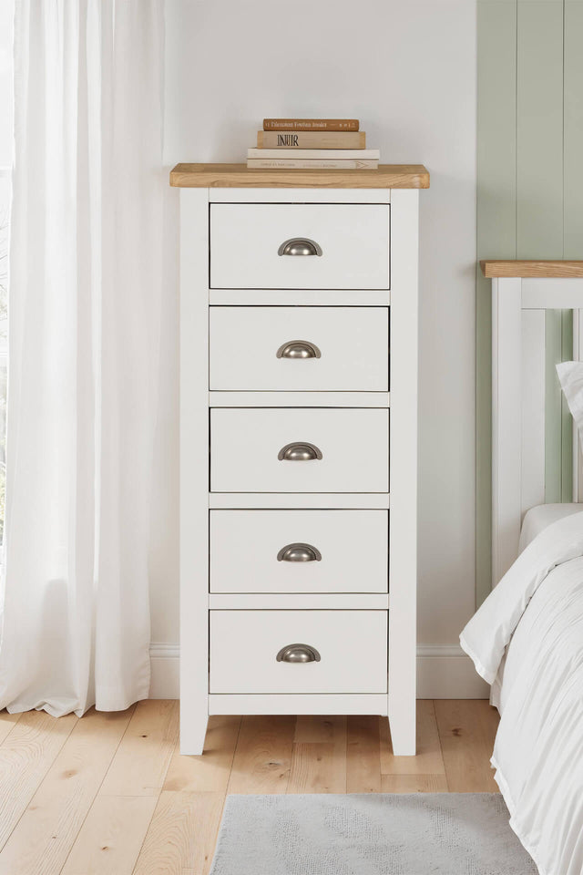 Mellor 5 Drawer Narrow Chest Cashmere