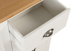Mellor 5 Drawer Narrow Chest Cashmere close view picture of the opened drawer