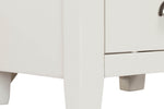 Mellor 5 Drawer Narrow Chest Cashmere close view picture of the legs