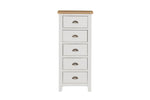 Mellor 5 Drawer Narrow Chest Cashmere front view picture
