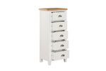 Mellor 5 Drawer Narrow Chest Cashmere picture with opened drawers