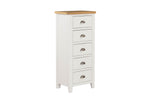 Mellor 5 Drawer Narrow Chest Cashmere picture on the white background