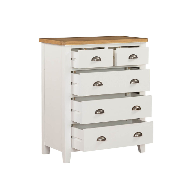 Mellor 5 Drawer Tall Chest Cashmere