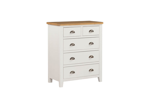 Mellor 5 Drawer Tall Chest Cashmere picture on the white background