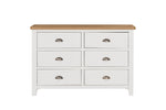 Mellor 6 Drawer Dressing Chest Cashmere front view picture