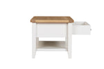Mellor Coffee Table 90 cm Cashmere side view picture with opened drawer