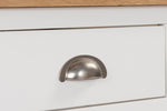 Mellor Console Table Cashmere close view picture of the drawer handle
