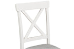 Mellor Dining Chair Fabric Grey close view picture of the backrest