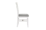 Mellor Dining Chair Fabric Grey side view picture