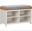 Mellor Hall Storage Bench in Cashmere shown from an angle (3)