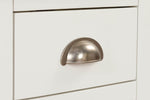 Mellorn Lamp Table 1 Drawer Cashmere close view picture of the drawers handle