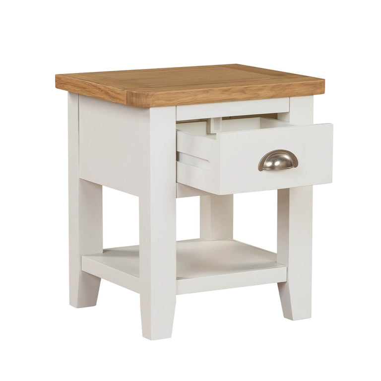 Mellorn Lamp Table 1 Drawer Cashmere
