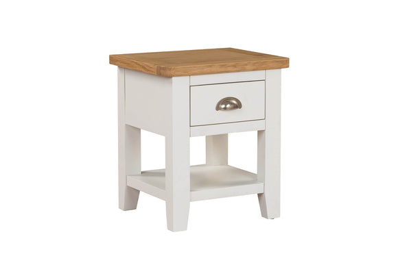Mellorn Lamp Table 1 Drawer Cashmere picture on the white background