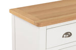 Mellor Large Sideboard Cashmere close view picture of the washed oak top