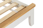 Mellor Single 3' Bed Cashmere close view picture of the frame with low footboard