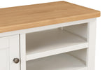 Mellor TV Unit 90 cm Cashmere close view picture of the shelf and washed oak top