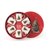 Merry Little Christmas Set of 6 Mugs in Hatbox