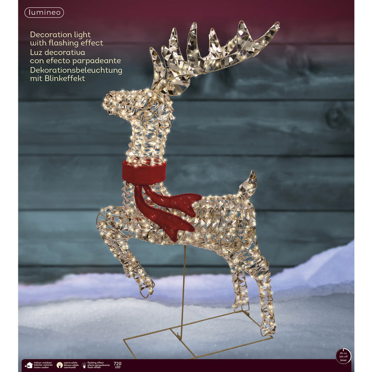 Micro LED Reindeer – Outdoor Christmas LED Light Home Decor