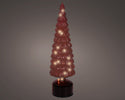Micro LED Rotating Tree Glass Flashing Effect picture on the dark background