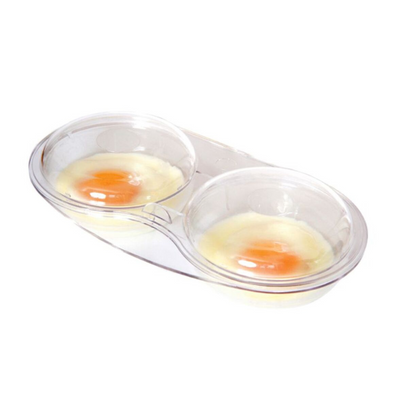 Microwave 2 Egg Poacher Clear