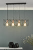 Midi 4 Light Bar Pendant Matt Black life style picture