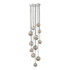 Mikara 12 Light Cluster Pendant Chrome picture on the white background