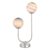 Mikara 2 Light Table Lamp Chrome And Planet Glass picture on the white background