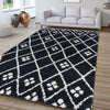 Milo Geometric Rug Black 04 life style picture