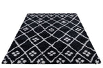Milo Geometric Rug Black 04 horizontal layout of the rug