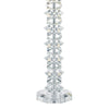 Mina Table Lamp Crystal and Polished Chrome close view picture of the crystal base