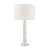 Mina Table Lamp Crystal and Polished Chrome picture on the white background