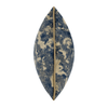 Scatterbox Cushion Mira Navy/Sand feather-filled with a piped edges