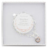 Mixed Metal Modern Twist Charm Bracelet comes n a gift box