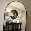 Modena Arch Leaner Mirror Black 80 X 180cm full length mirror