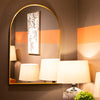 Modena Arch Wall Mirror Gold 66x96 cm life style picture