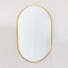 Modena Oval Wall Mirror Gold 60x90 cm picture on the wall