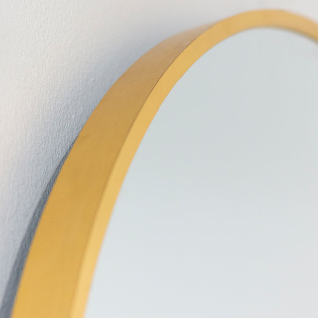 Modena Oval Wall Mirror Gold 60x90 cm – Elegant Gold Oval Mirror