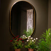Modena Oval Wall Mirror Gold 60x90 cm life style picture