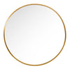 Modena Round Wall Mirror Gold 120 cm picture on the white background