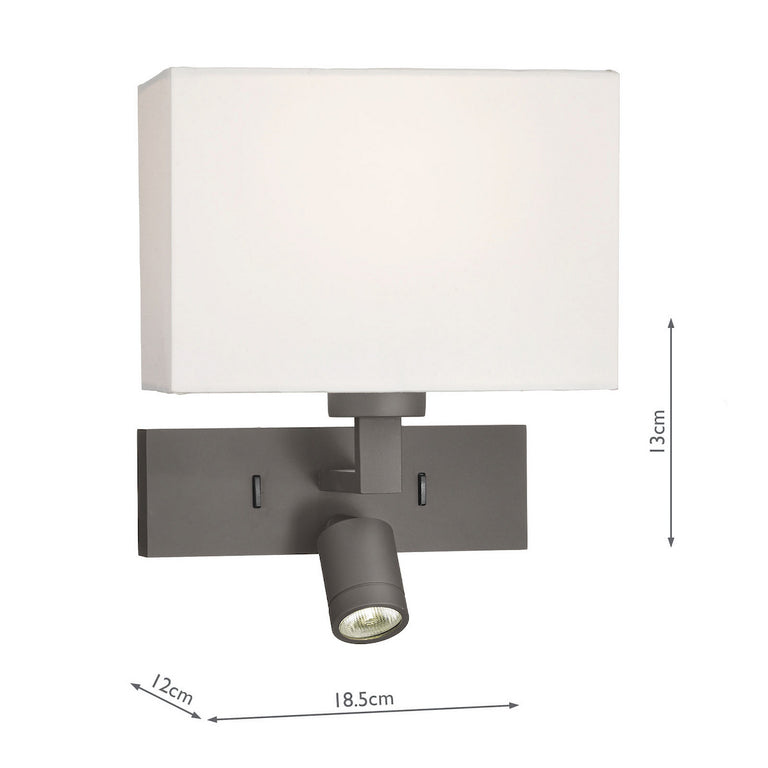 Modena Wall Light Brushed Bronze Bracket Only LED Wall Lamp for Modern Home Decor