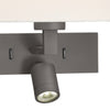 Modena Wall Light Brushed Bronze Bracket Only with LED sourse