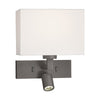 Modena Wall Light Brushed Bronze Bracket Only picture on the white background (Shade sold separately)