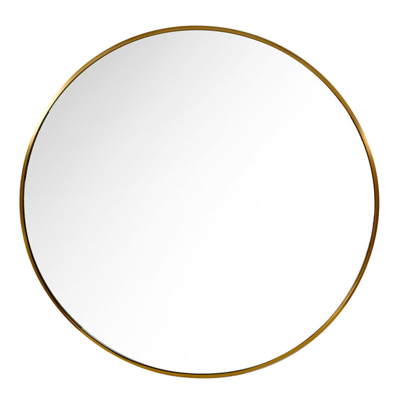 Modena round wall mirror gold 90cm