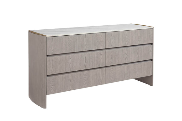 Mondello 6 Drawer Dressing Chest Washed Oak picture on the white background