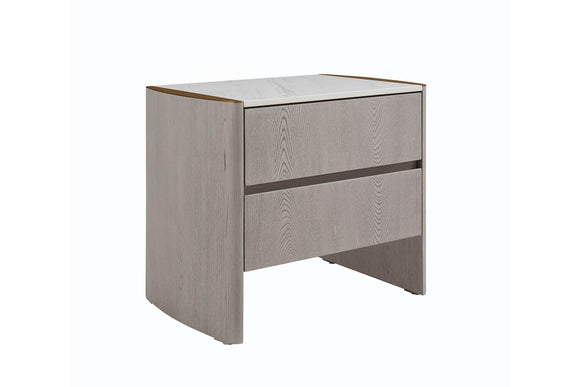 Mondello Bedside Table Washed Oak picture on the white background