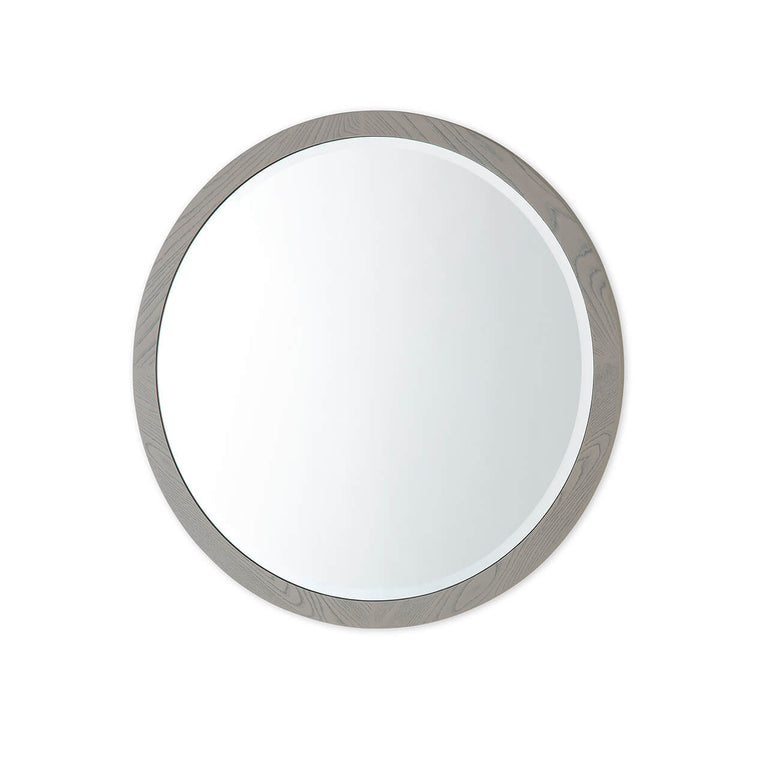 Mondello Round Mirror Washed Oak